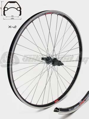 AM WHEEL R 28 X2 ΜΑΎΡΟ 36H ΟΠΈΣ JT F362 QR CASS UCP ΑΚΤΊΝΕΣ