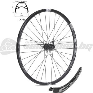 ΤΡΟΧΟΣ AM F 27.5 X6 ΜΑΥΡΟΣ 32H ΟΠΕΣ SHIMANO AHBTX505B ΚΕΝΤΡΙΚΗ ΚΛΕΙΔΑΡΙΑ ΜΑΥΡΕΣ ΑΚΤΙΝΕΣ