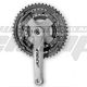Στρόφαλος χάλυβας/πλαστικό. NECO NSP-3001 28/38/48T 152mm Μαύρο/Γκρι