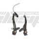 CROSSER ALLOY V-BRAKE TX115C REAR ΜΑΥΡΟ
